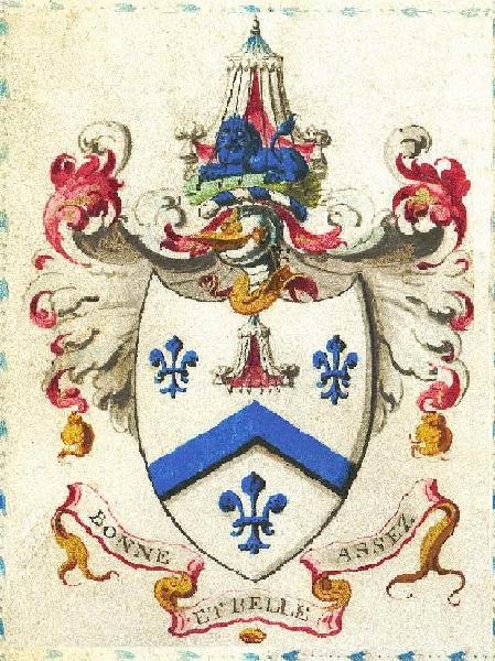 The Bellasis Coat of Arms it reads 'Bonne et Belle Assez'